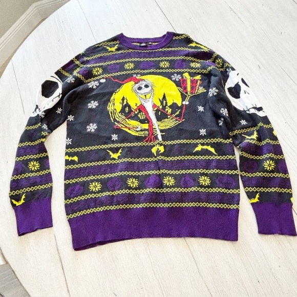 Disney Other - DISNEY Tim Burtons The Nightmare Before Christmas Jack Skellington Sweater M